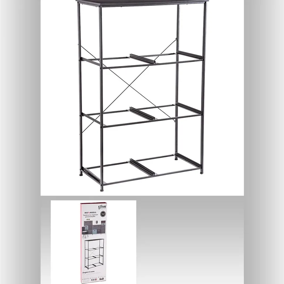 Etagère en métal Mix n' modul - H. 104,5