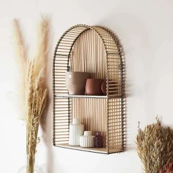 Etagère fenêtre en métal et MDF Java