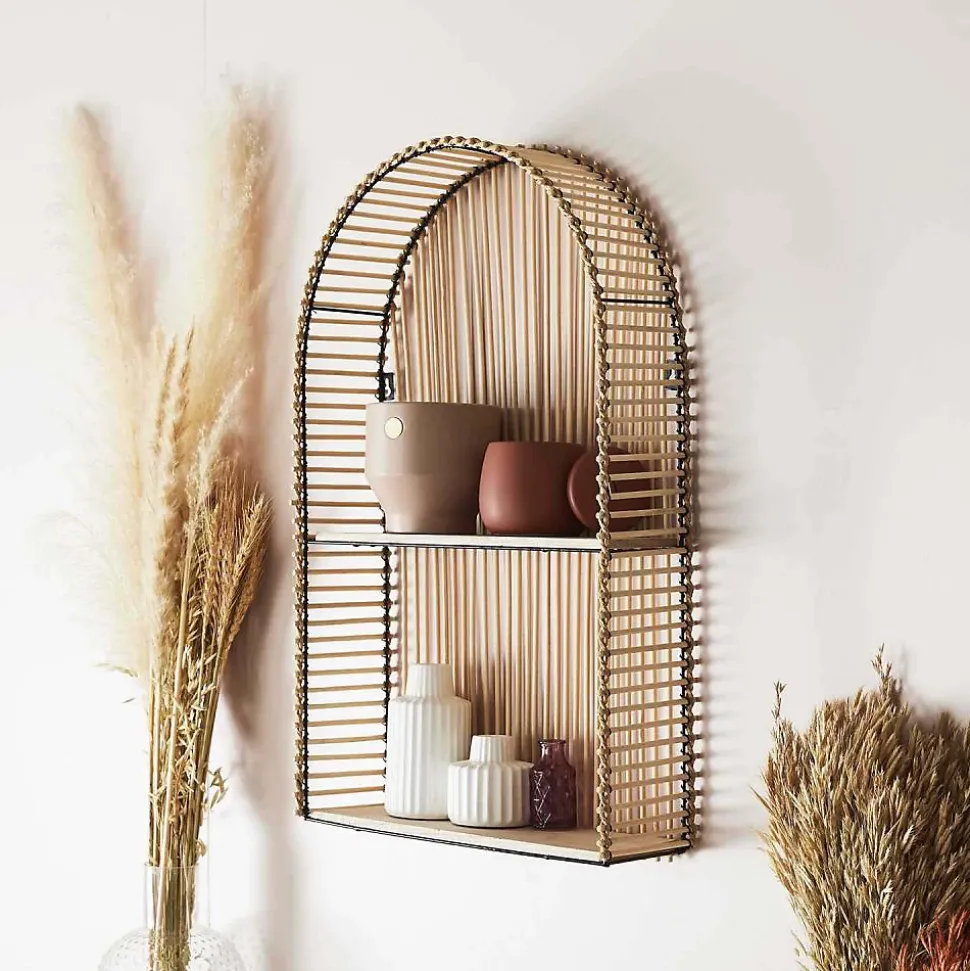 Etagère fenêtre en métal et MDF Java