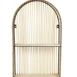Etagère fenêtre en métal et MDF Java