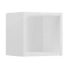 Etagère haut de salle de bain suspendue NOVA BLANC 27 x 28 cm