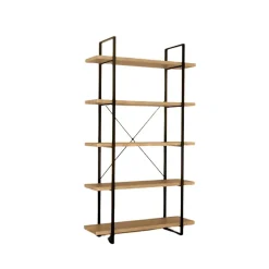 Etagère industrielle SHELVES 5 niveaux Bois et métal Design loft tendance