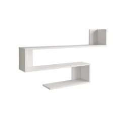 Etagère Limba 71,5x120x14,5 Panneau de particules Blanc Moderne