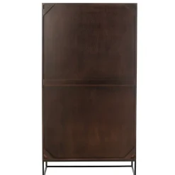 Etagère mode bois de manguier brun 90x33x168cm