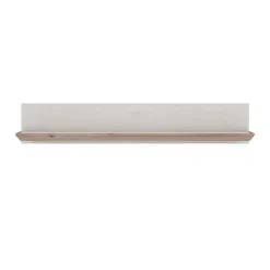 Etagère murale 205 cm décor chêne blanchi - ANGELE