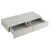 Etagère murale avec 2 tiroirs Karstula 80 x 35 x 12 cm effet béton en.casa