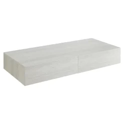 Etagère murale avec 2 tiroirs Karstula 80 x 35 x 12 cm effet béton en.casa