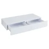 Etagère murale avec 2 tiroirs Karstula 80 x 35 x 12 cm blanc en.casa
