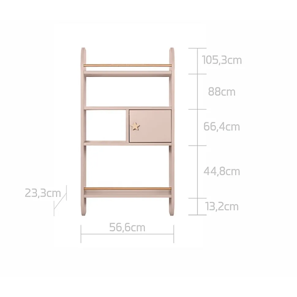 etagère murale Bellamy Rainbow - Rose