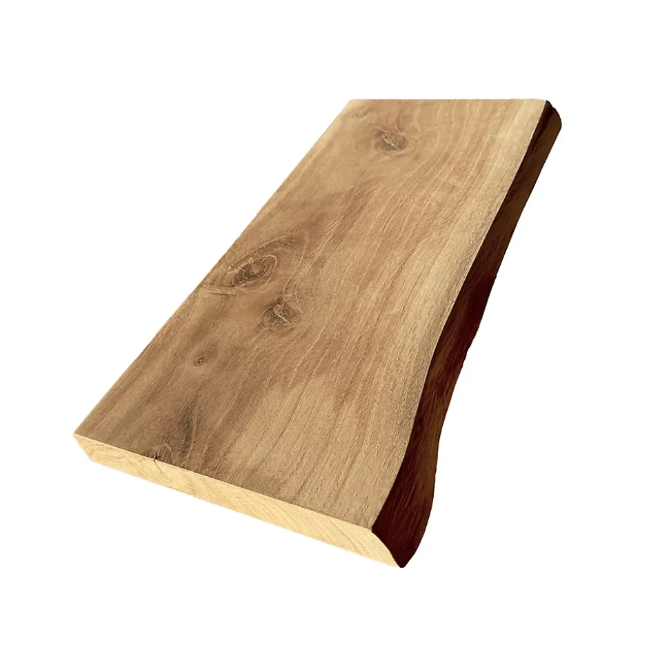 Etagère murale Chêne Rustique Bord Naturel, L.40 cm x l.18 cm, Ep.27 mm