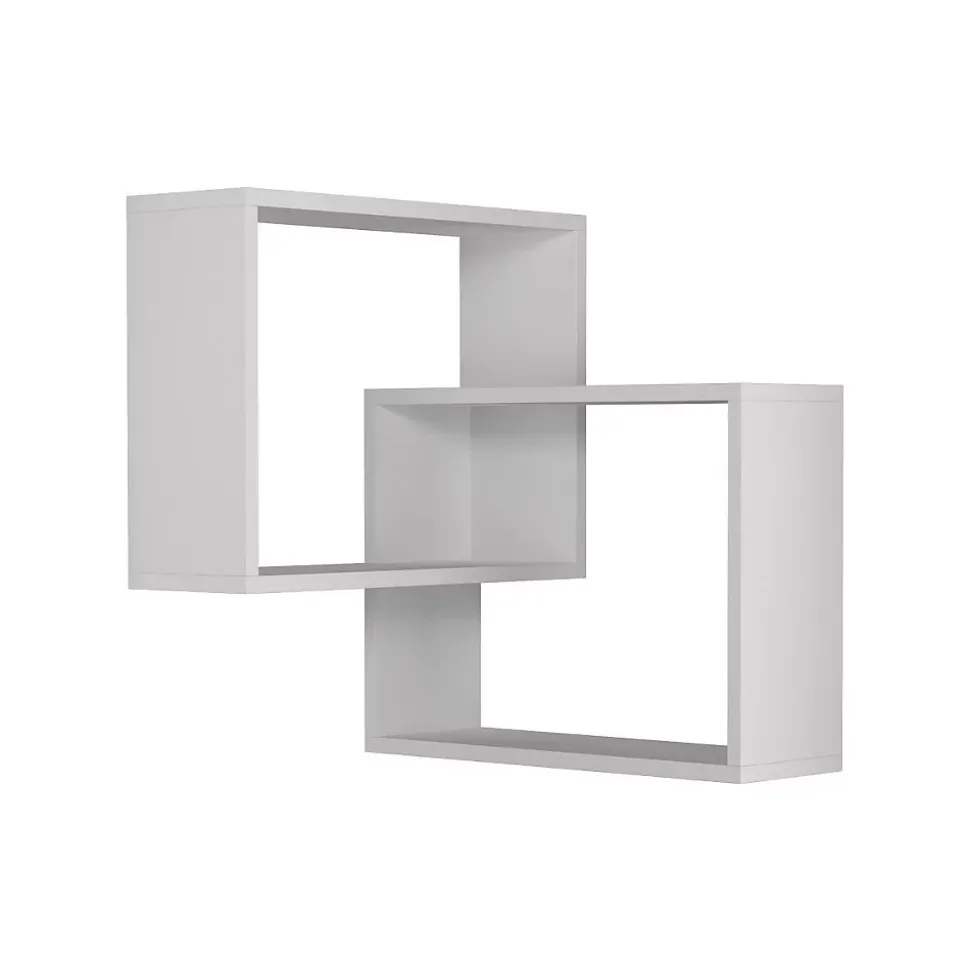 Etagère murale d'angle 2 étagères H68 cm - Ring