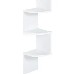 Etagère murale d'angle ISA 5 niveaux blanche