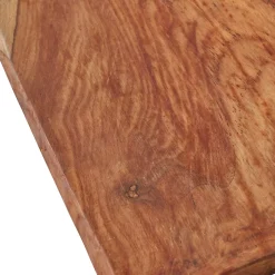 Etagère Murale en Bois Teck Massif - Bord Naturel Brut - Fixation Inclus - 18x110x600mm - Etagère de Bureau, Cuisine
