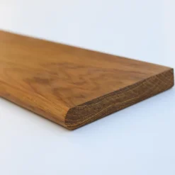 Etagère Murale en Bois Teck Huilé Rectangle - Fixation Inclus - 18x120x900mm - Etagère de Bureau, Cuisine, Salle de bain