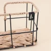 Etagère murale en corde et métal 55cm