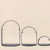 Etagère murale en métal noir 21x14cm