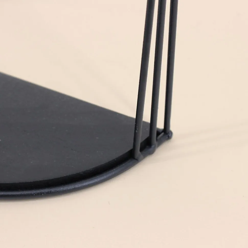 Etagère murale en métal noir 21x14cm
