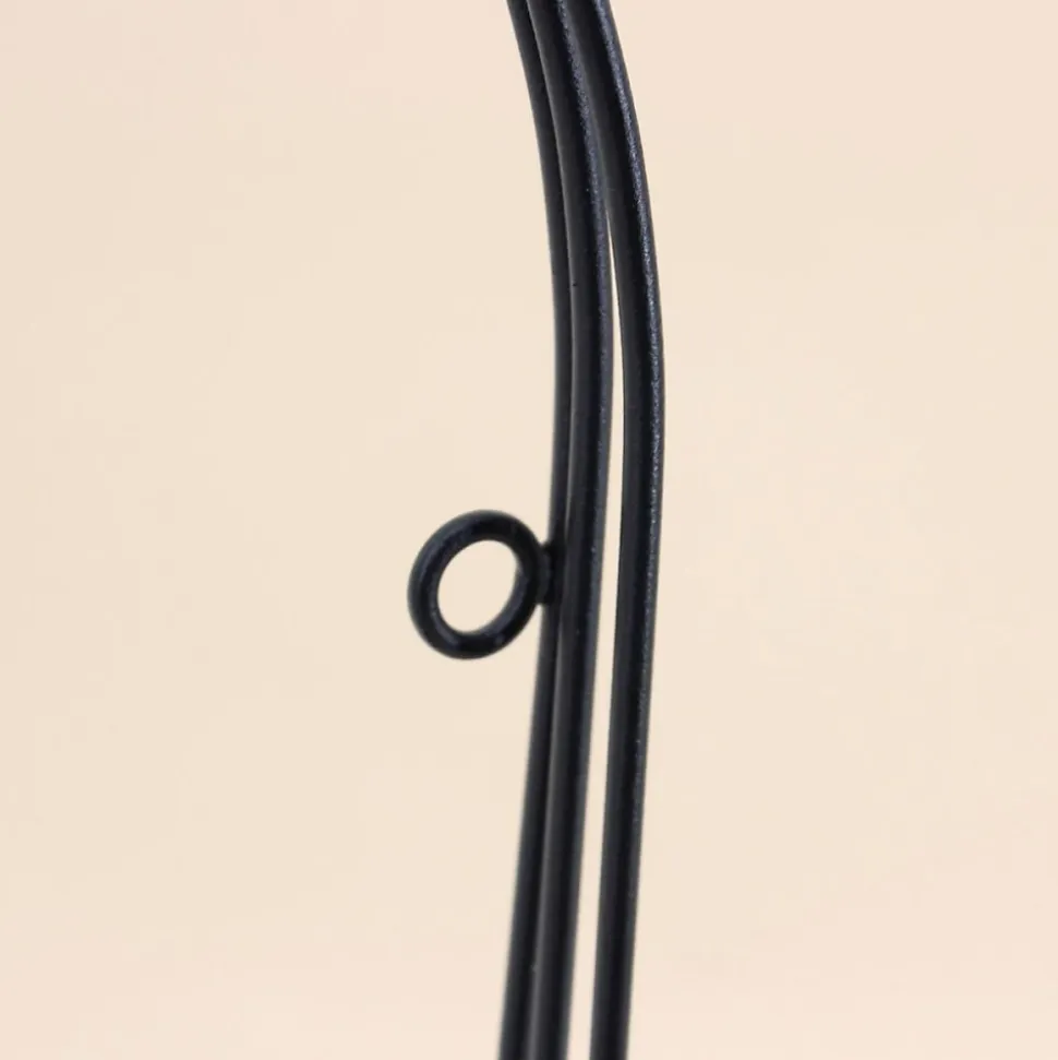 Etagère murale en métal noir 21x14cm