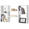 Etagère Murale Flottante Lillesand 5 Compartiments 101 x 18 x 60 cm Blanc Mat en.casa
