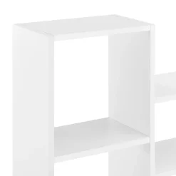 Etagère Murale Flottante Lillesand 5 Compartiments 101 x 18 x 60 cm Blanc Mat en.casa