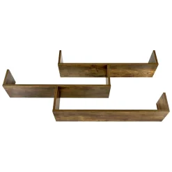 Etagère Murale Grimstad 119 x 18 x 55 cm Effet Bois Foncé en.casa