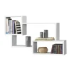 Etagère Murale Kvinesdal 87 x 18 x 54 cm Blanc en.casa