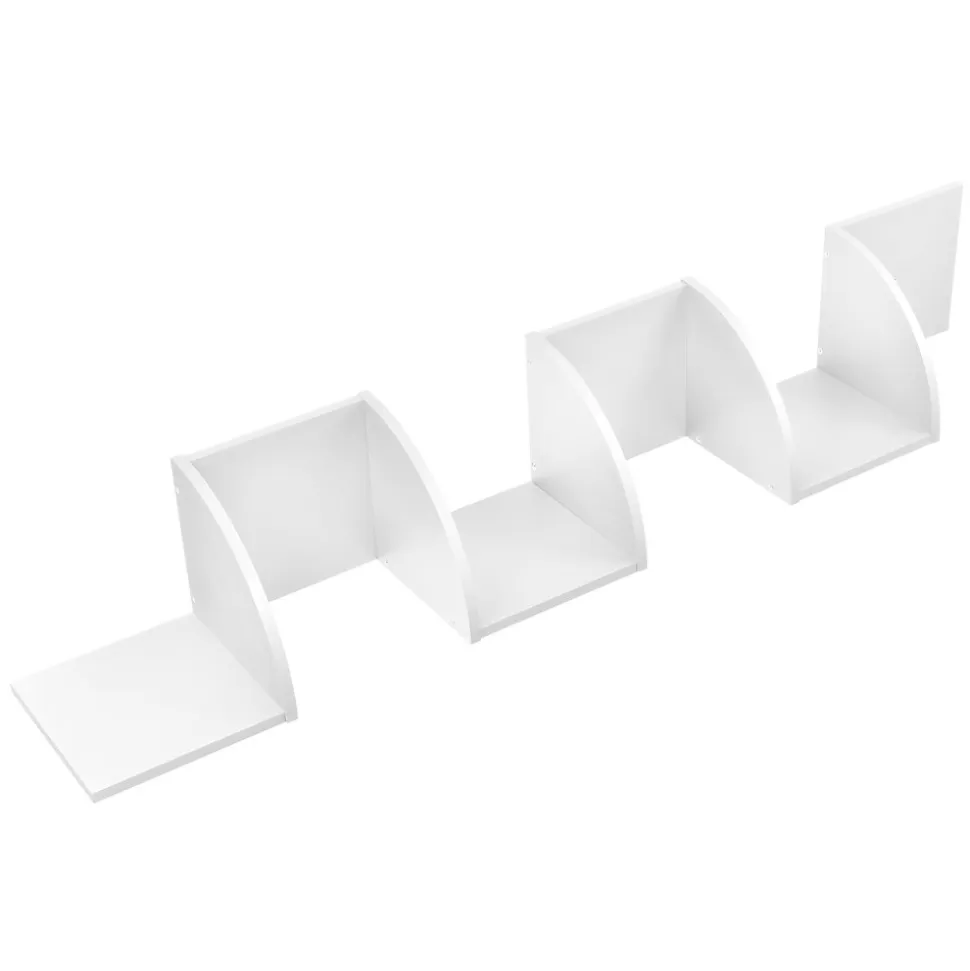 Etagère murale Lysaker blanc mat 123 x 20 x 20 cm en.casa
