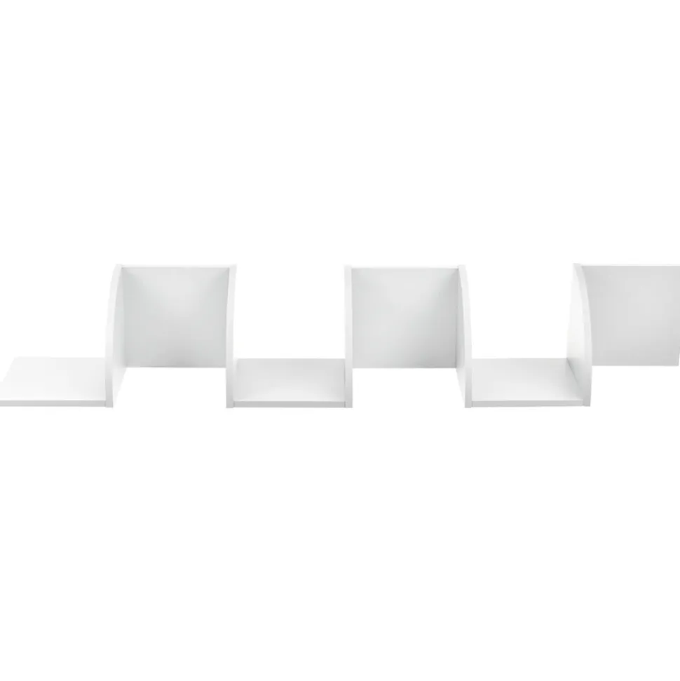 Etagère murale Lysaker blanc mat 123 x 20 x 20 cm en.casa