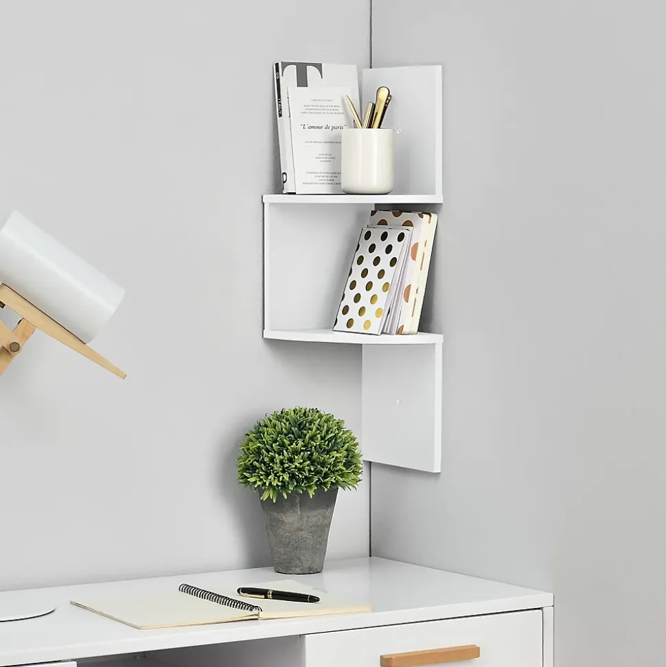 Etagère murale Lysaker blanc mat 61 x 20 x 20 cm en.casa