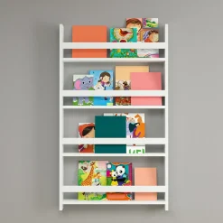 Etagère murale Sotenäs à 4 niveaux 120 x 74 x 10 cm blanc en.casa