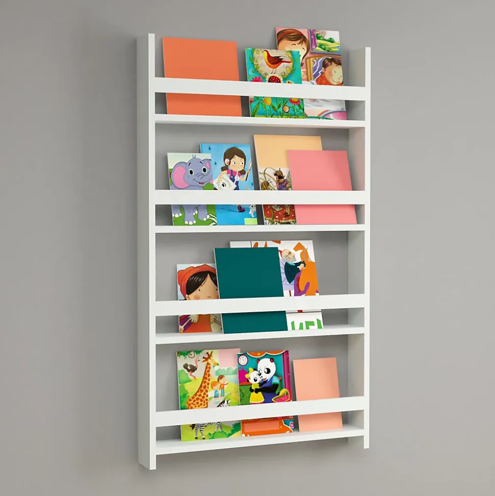Etagère murale Sotenäs à 4 niveaux 120 x 74 x 10 cm blanc en.casa