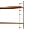 Etagère murale Strängnäs à 3 niveaux modulables 50 x 60 x 15 cm maron clair mat en.casa