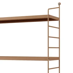 Etagère murale Strängnäs à 3 niveaux modulables 50 x 60 x 15 cm maron clair mat en.casa