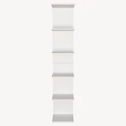 Etagère murale Surahammar à 6 niveaux 180 x 35 x 32 cm blanc en.casa