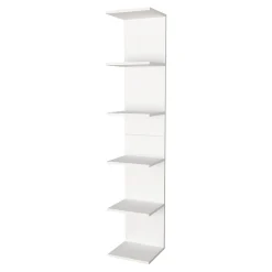 Etagère murale Surahammar à 6 niveaux 180 x 35 x 32 cm blanc en.casa