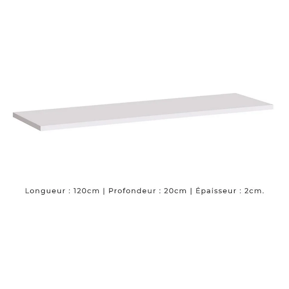 Etagère murale SWITCH 120 cm blanc mat