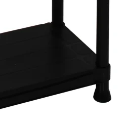 Etagère résine noire 5 tablettes L61xP31xH172 cm Charge 30kg par tablette ITOOLS