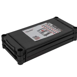 Etagère résine Noire 3 tablettes L61xP31xH95 cm Charge 30kg par étage ITOOLS