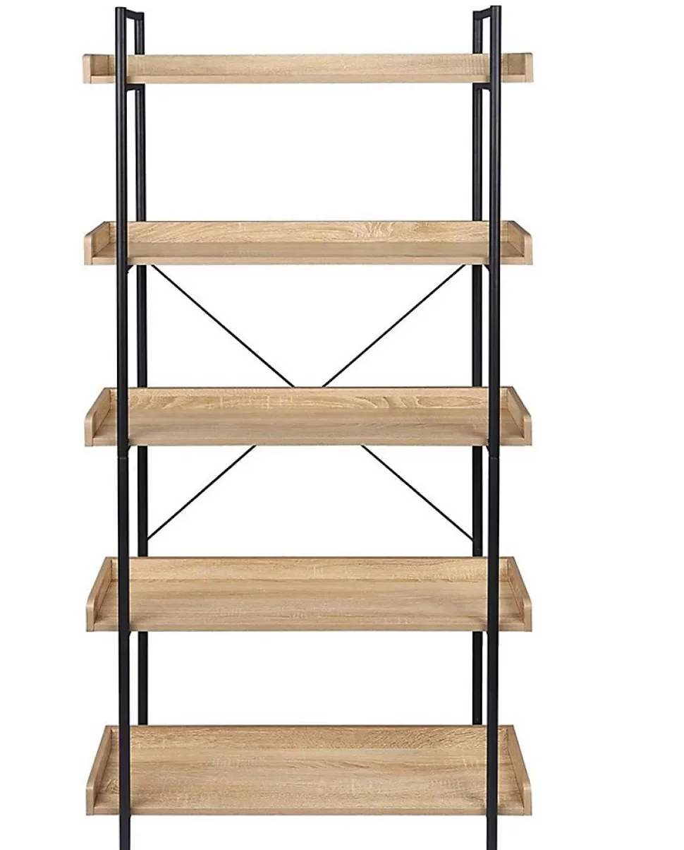 etagère sur pied avec 5 etagères beige Helloshop26