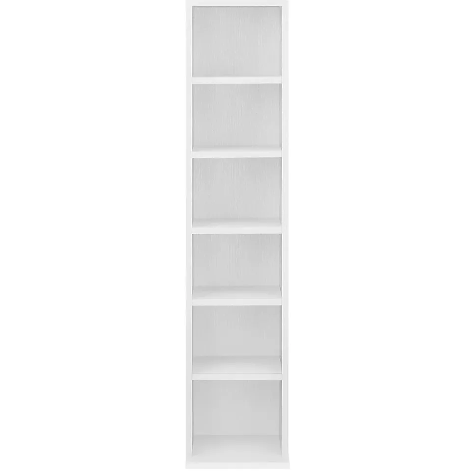 etagère tour CD / DVD rangement mdf blanc Helloshop26