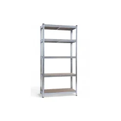 Etagères métal 90 x 40 x h180cm à 5 plateaux Structure Acier galvanisé Charge 175Kg / étage