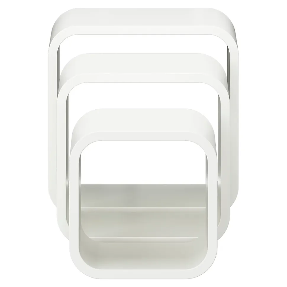 Etagères murales cubes modulables Cusko Form, blanc, 3 pièces