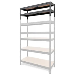 Extension pour étagère de garage en acier thermo-laqué GoodHome Rand H. 46 x L. 127,6 x P. 40 cm