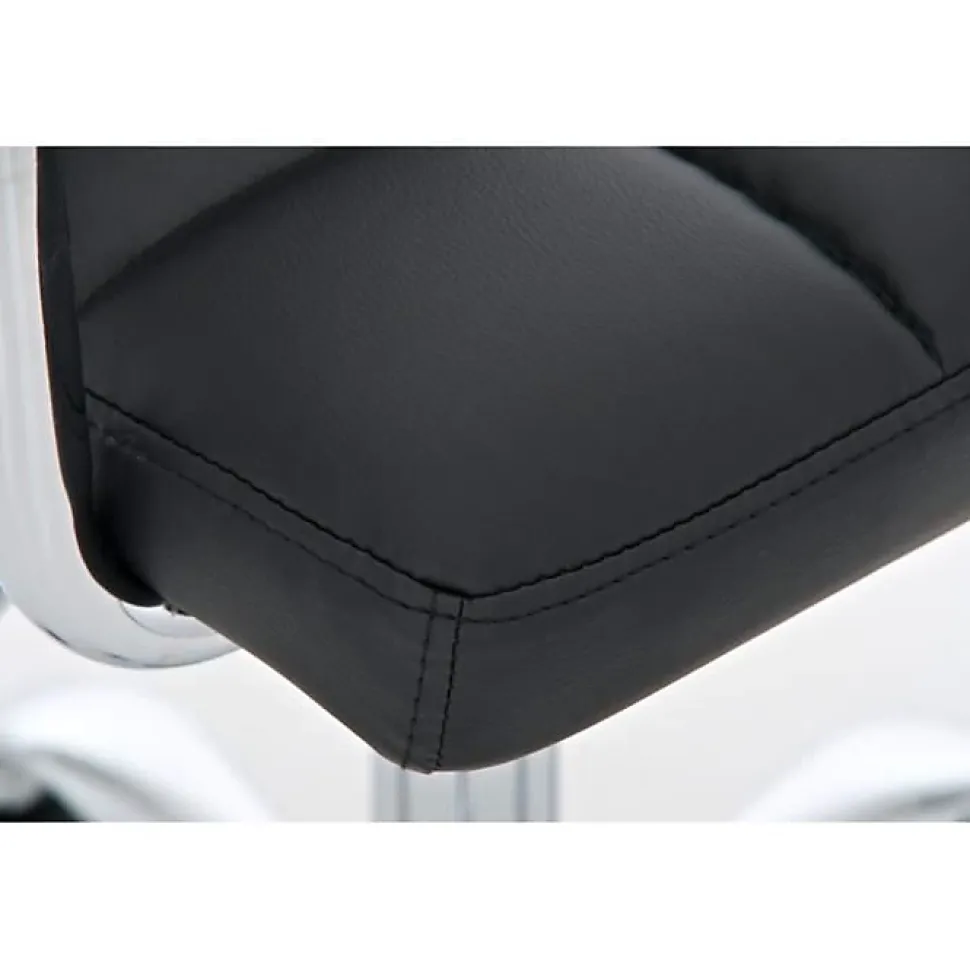 Fauteuil bureau CLP Lucy similicuir noir hauteur réglable