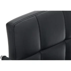 Fauteuil bureau CLP Lucy similicuir noir hauteur réglable