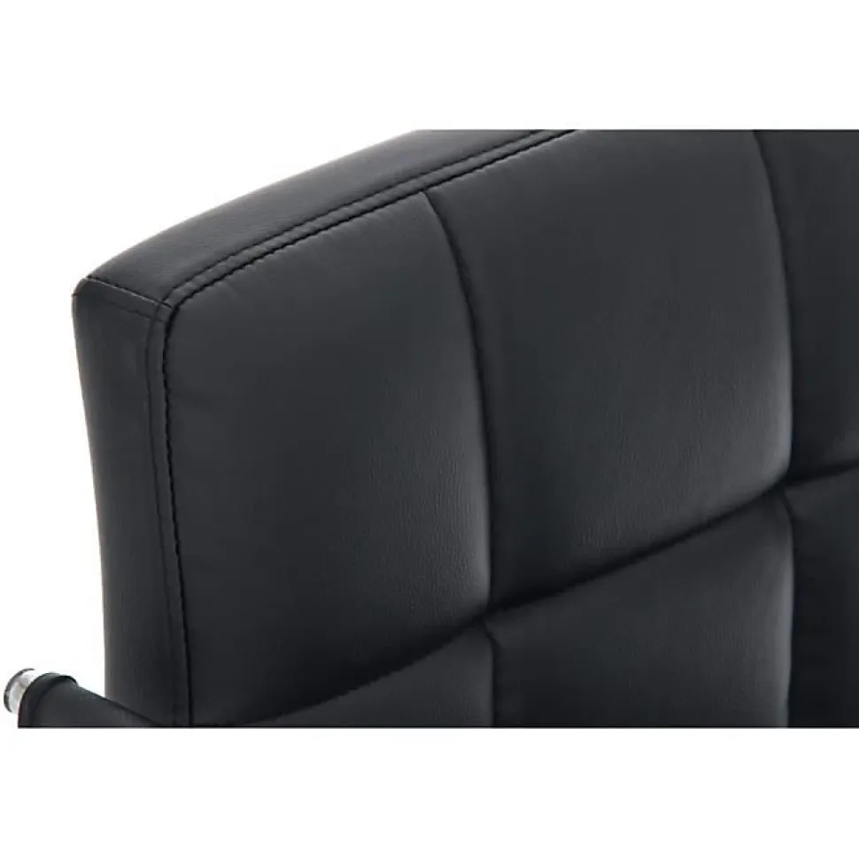 Fauteuil bureau CLP Lucy similicuir noir hauteur réglable