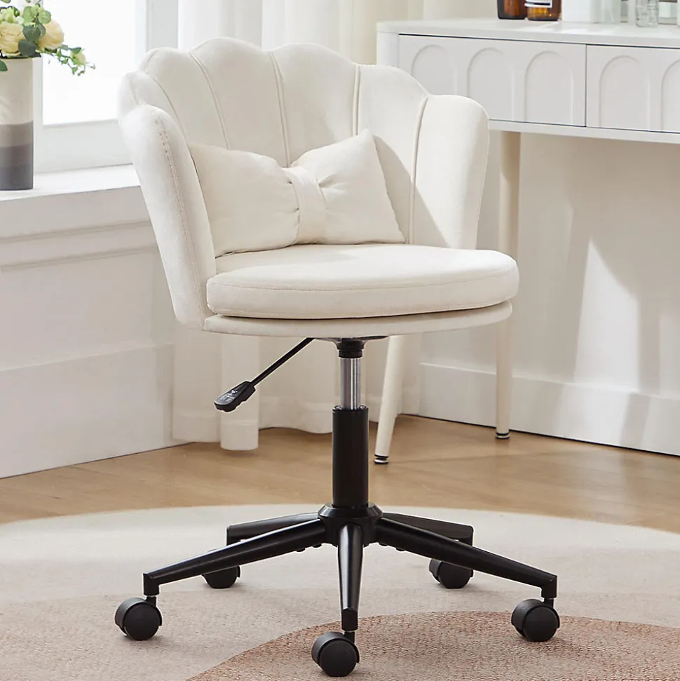 Fauteuil Bureau Dossier Pétale Coussin Papillon Réglable Moelleux Blackcolors