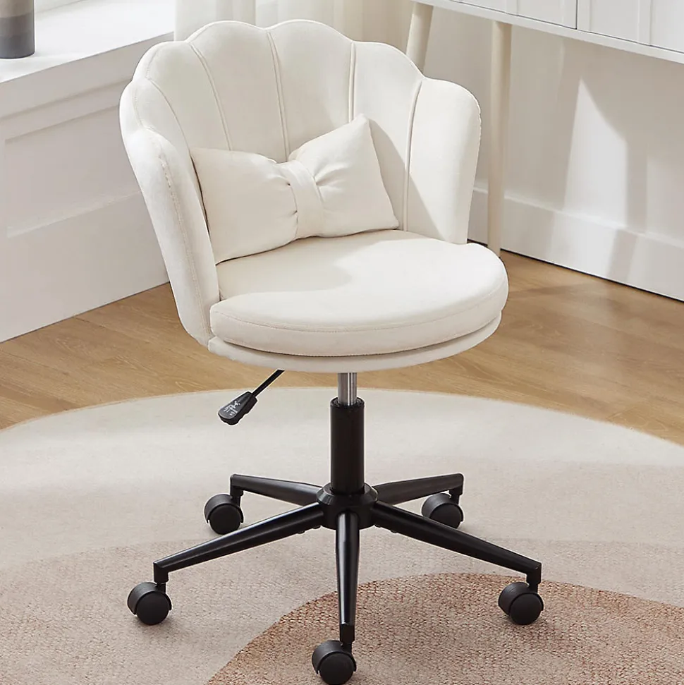 Fauteuil Bureau Dossier Pétale Coussin Papillon Réglable Moelleux Blackcolors
