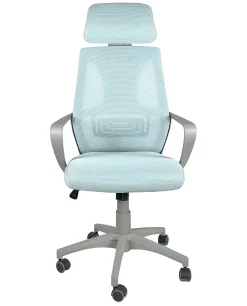 Fauteuil Bureau Ergonomique, Basculant Appuie Tête, Hauteur Réglable FAMA+ (gris)
