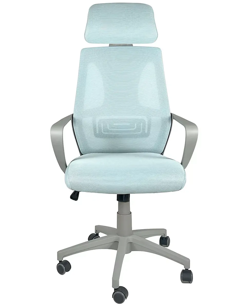 Fauteuil Bureau Ergonomique, Basculant Appuie Tête, Hauteur Réglable FAMA+ (gris)